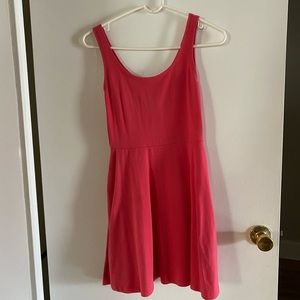 Express Coral skater dress size SMALL